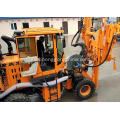 Wheeled Highway Guardrail Hole Drilling Machine